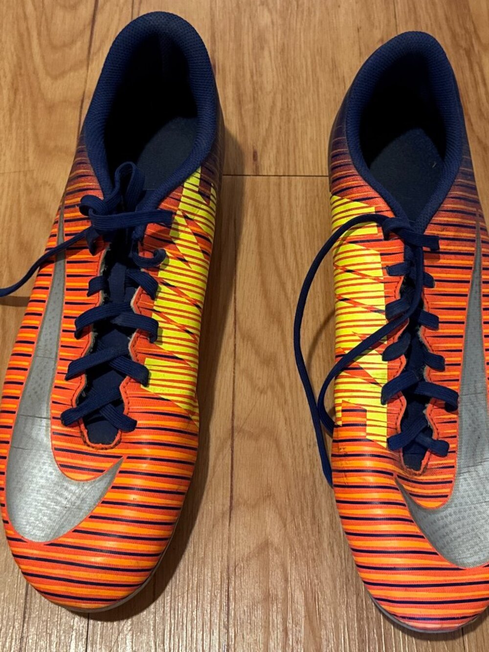 Nike Mercurial Vortex III FG Men's Sz 12 ORANGE Football Soccer Cleats